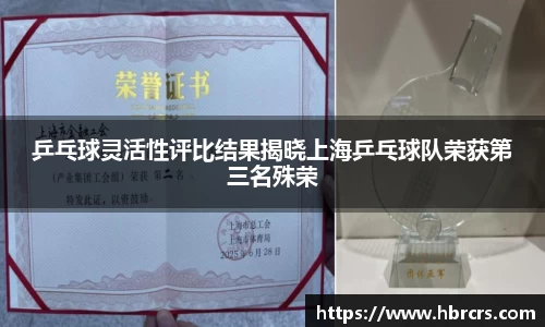 乒乓球灵活性评比结果揭晓上海乒乓球队荣获第三名殊荣